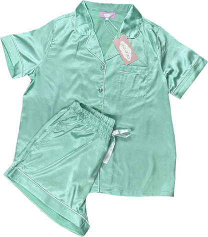 Minty Dreams Women's Short Pyjamas Set