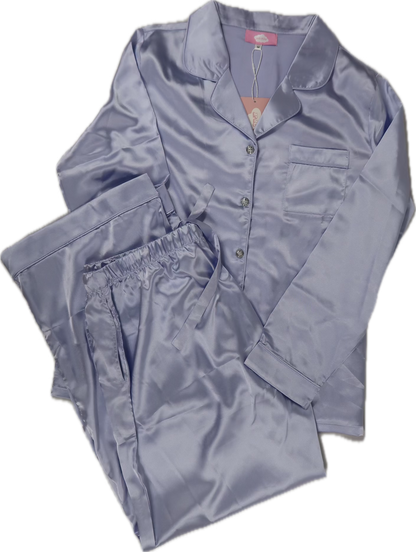 Lilac Dreams Long Satin Women's Pyjamas Set