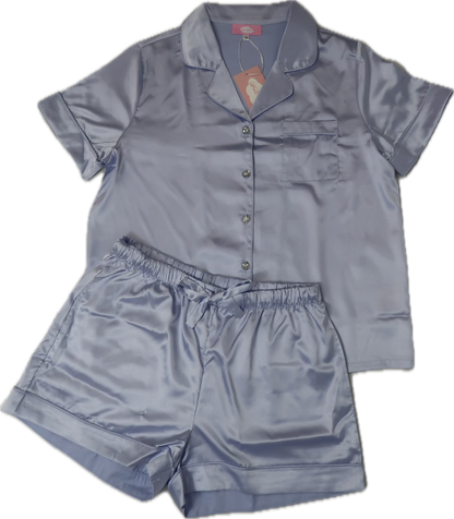 Lilac Bliss Satin Women's Short Pyjamas Set